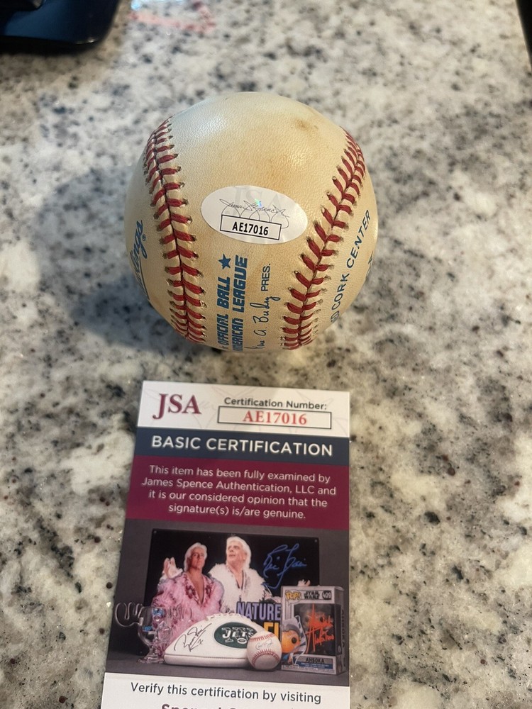 MIKE BORDICK SIGNED AUTOGRAPHED BALL BASEBALL JSA COA ORIOLES