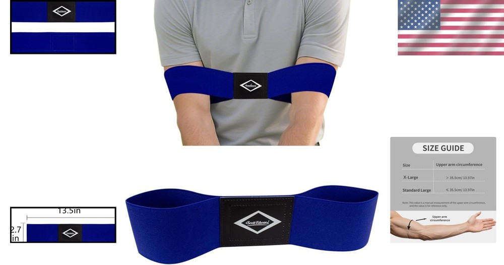Beginner Golf Swing Training Arm Band - Standard Large for Optimal Alignment