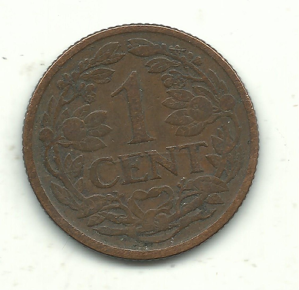 A HIGHER GRADE 1915 NETHERLANDS 1 CENT COIN-MAR074