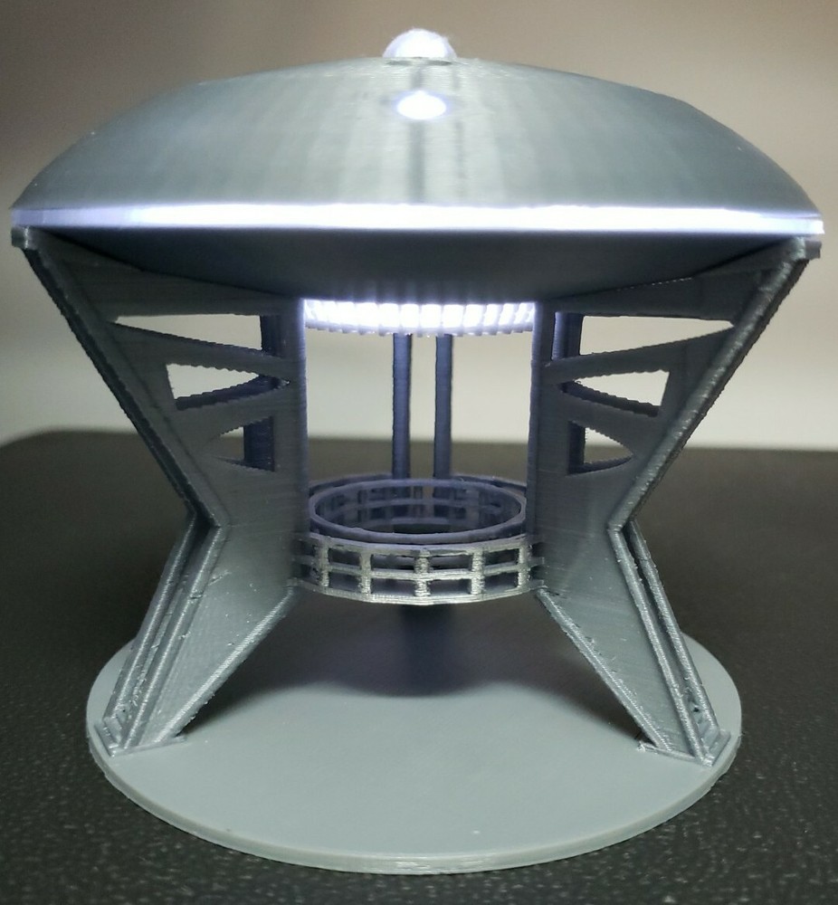 Jupiter 2 [from Lost in Space] - with Light & Gantry Stand - small