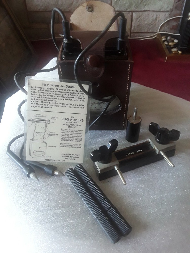 Vintage Strommessung Bakelite Universal Measuring Instrument volt amp meter ☆☆☆☆