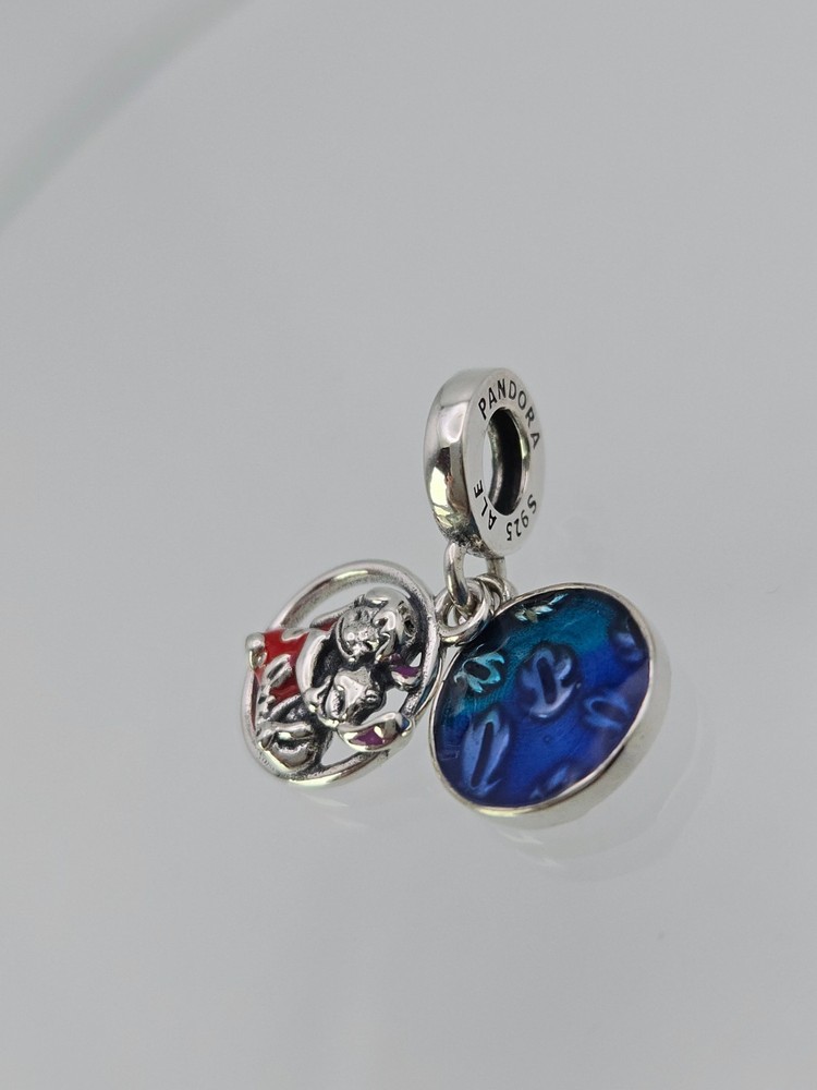 Authentic Pandora Silver lilo stitch Charm
