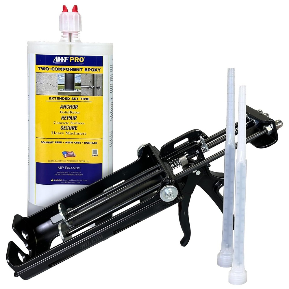 AWF PRO Extended-Set Two-Component Epoxy 20.2 oz, Applicator Gun Included