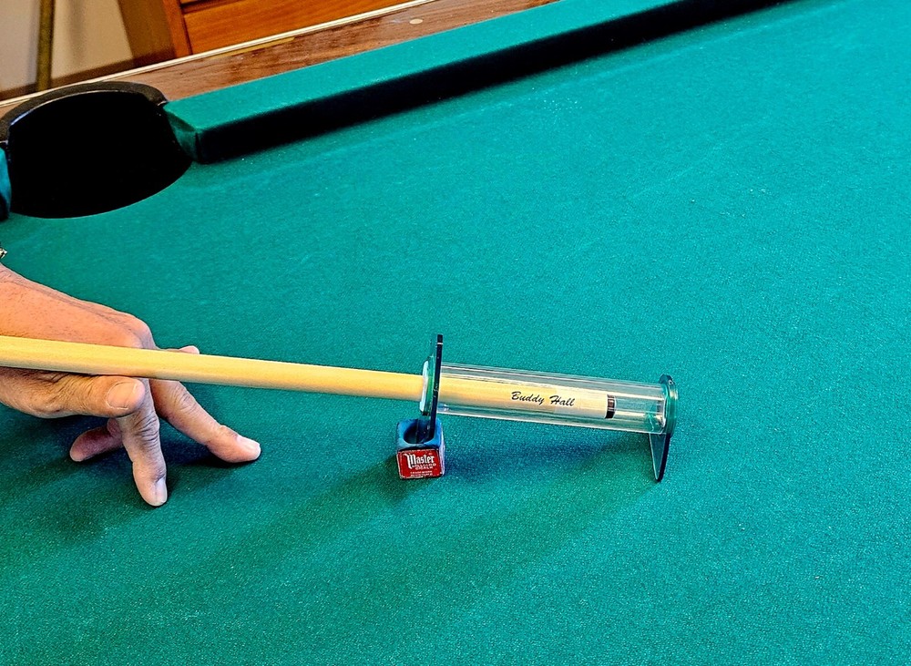Billiard Accessory/Stroke Training Aid - Buddy Hall Cue Guide/Made in USA