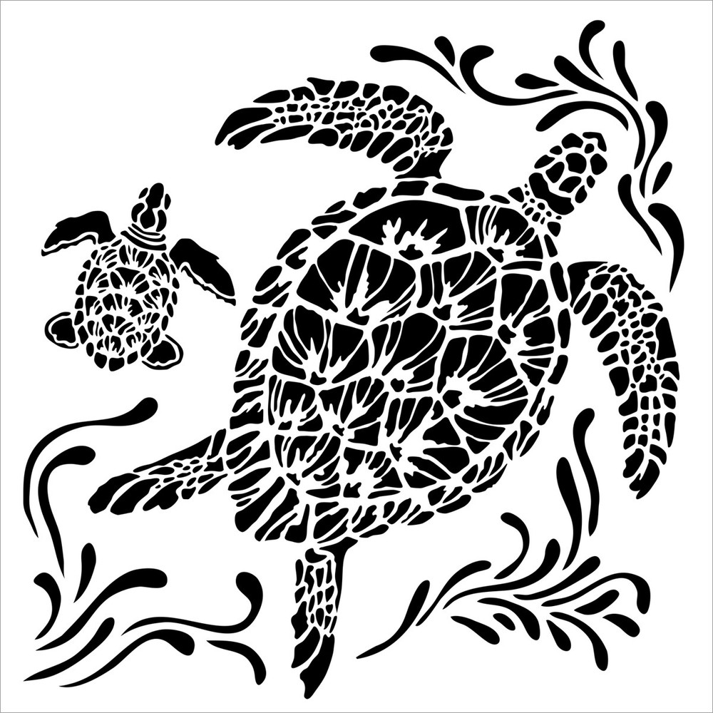Crafter's Workshop Template 6"X6" Sea Turtles