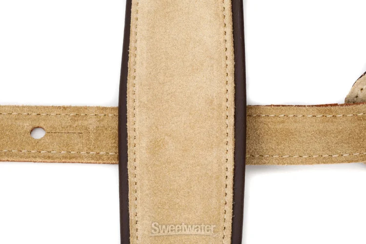 LM Products Premier Suede Guitar Strap - Tan