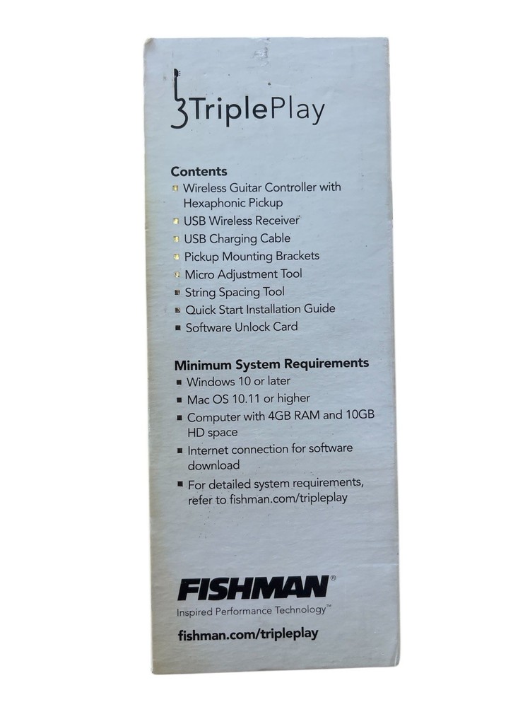 Fishman TriplePlay Wireless MIDI Guitar Controller Black