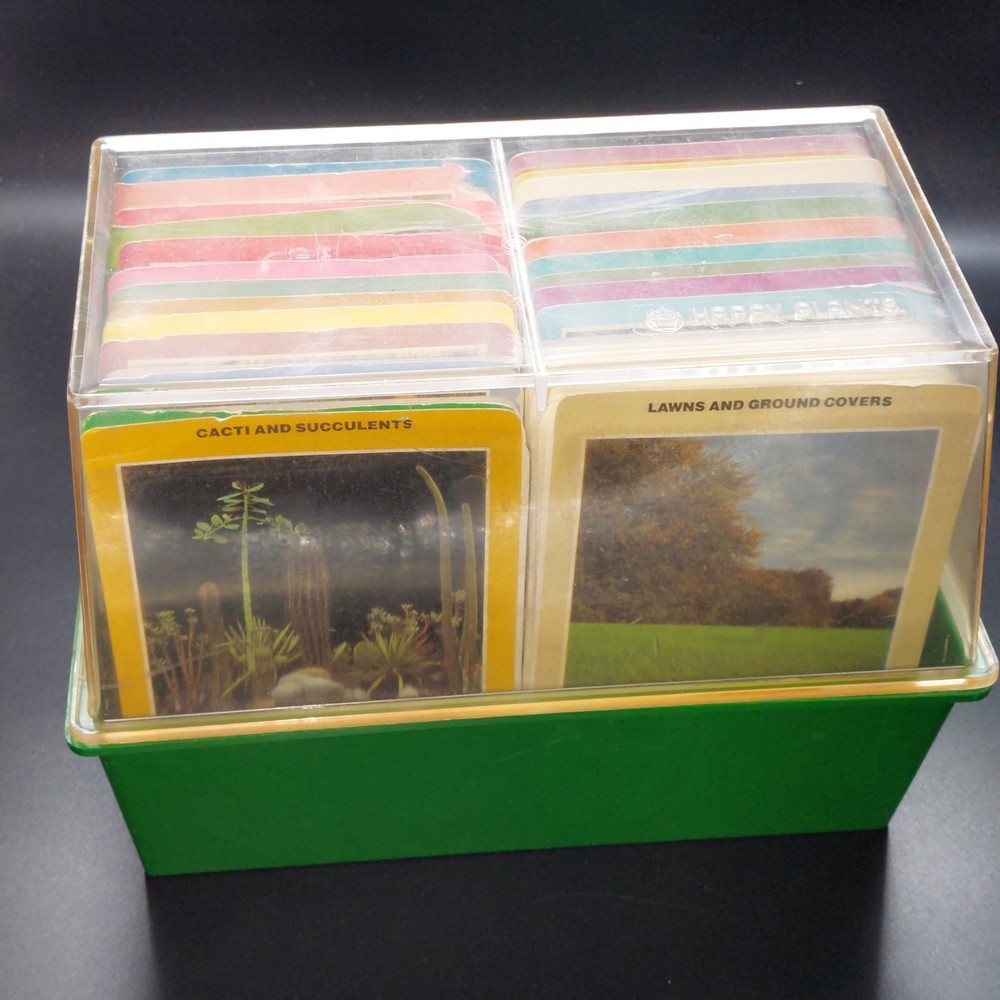 1978 Tree Communications Happy Plants Guide Cards And Container Vintage