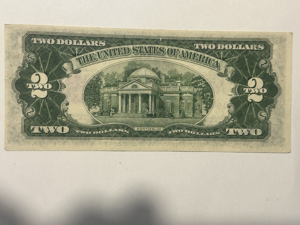 Series 1953 $2 US Note Red Seal UNC D67