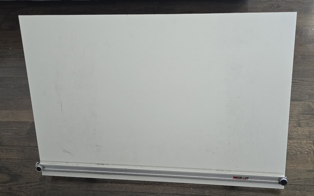 PRO DRAFT Adjustable Drawing Board with Parallel Bar and Metal Frame