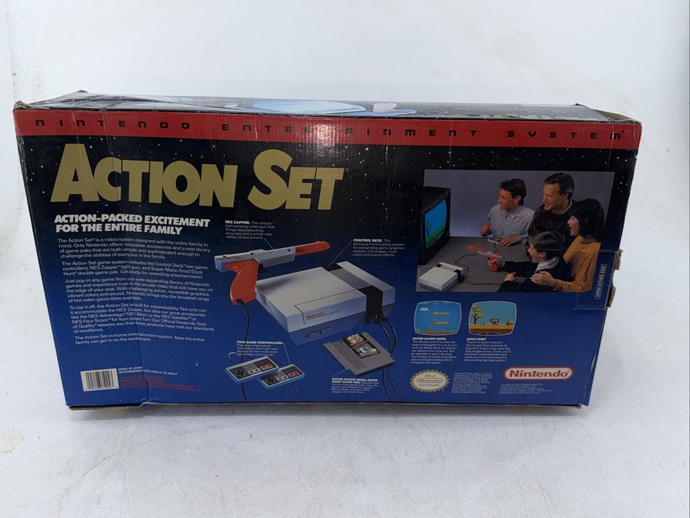 Oval Seal NES Action Set BOX ONLY Nintendo 1990 🔥
