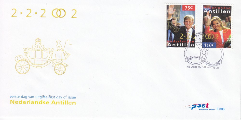 Netherlands - Dutch Antilles FDC Issue 2002 (333) Royalty