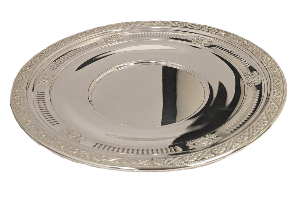 Sterling Silver Serving Dish, 11'' Diameter