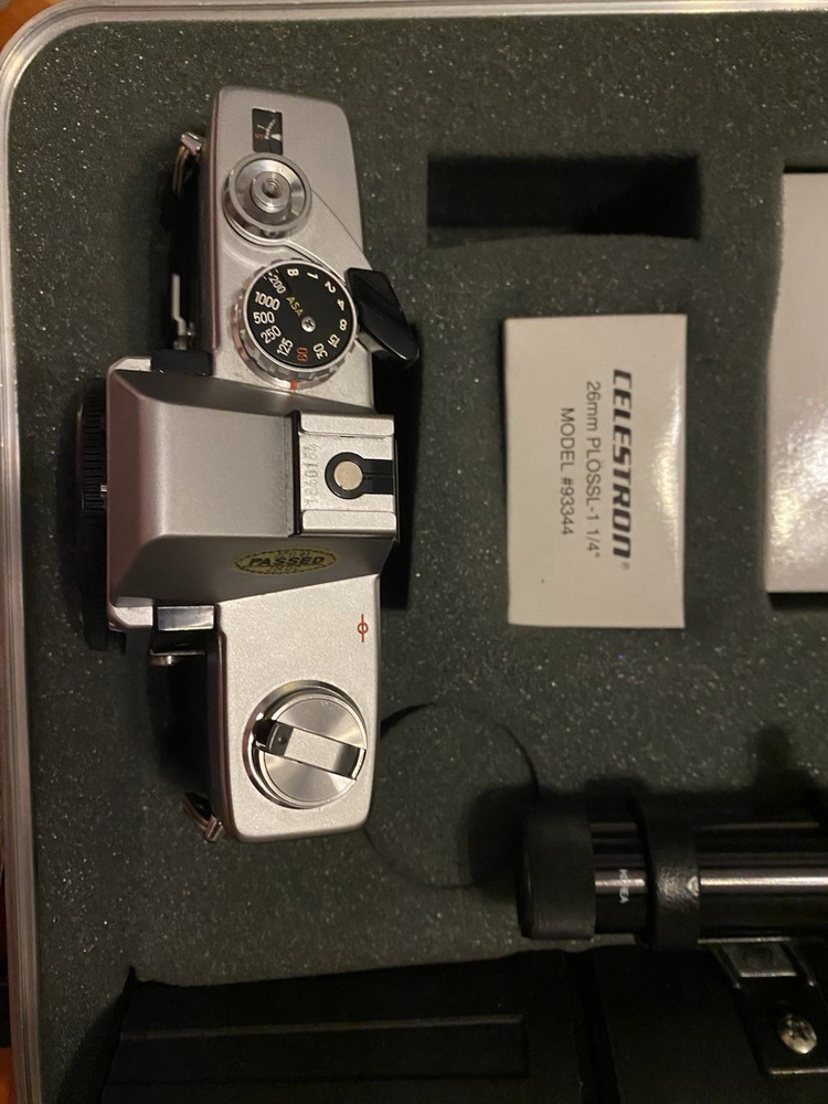 Celestron C90 Spotting Scope W/ Minolta SRT201 Camera-case-instructions-unused