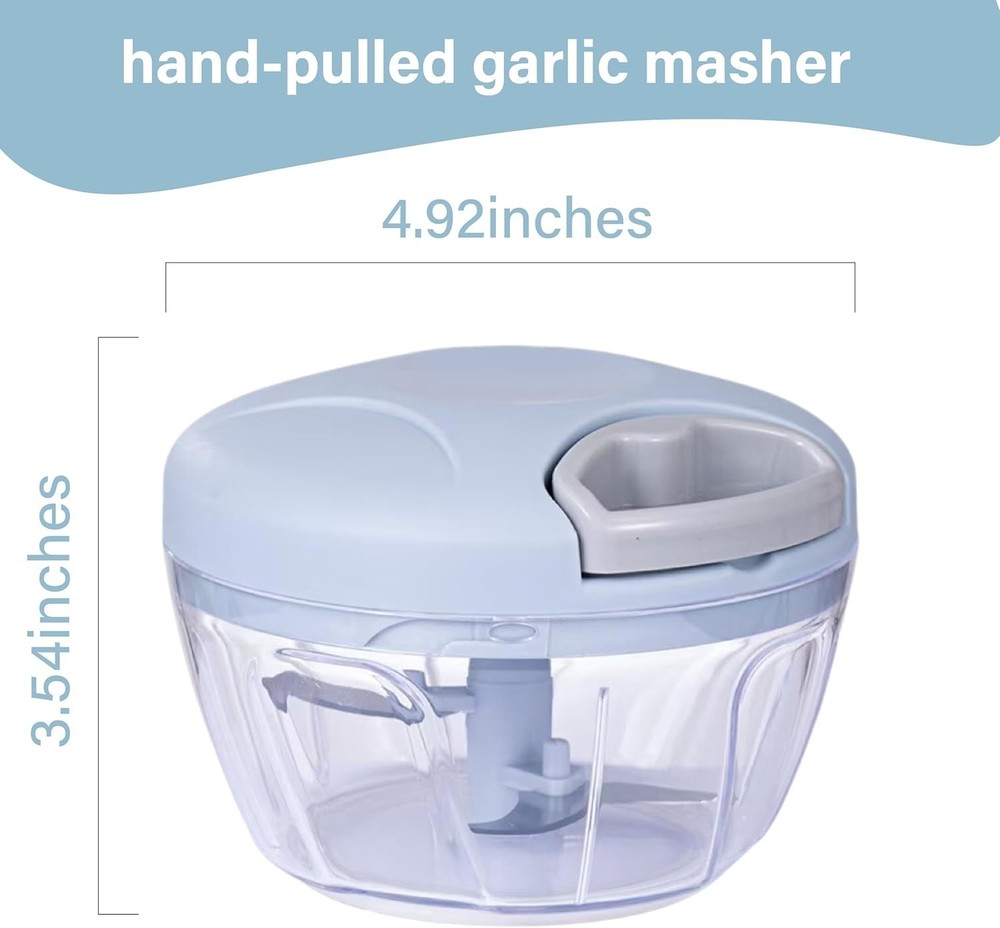 Manual Food Chopper – Hand Pull String Onion Cutter Garlic Mincer Portable Tool