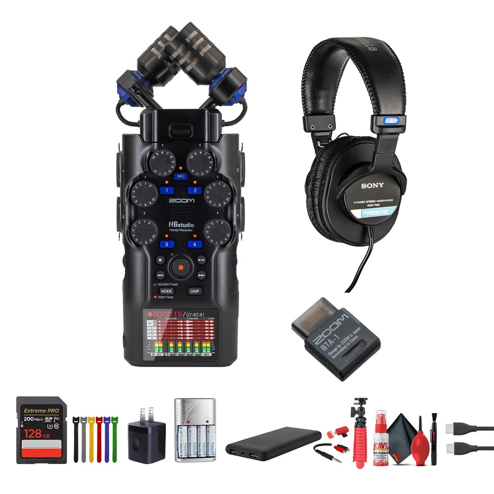 Zoom H6studio 8-Track 32-Bit Float Handy Recorder