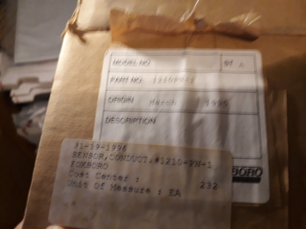 Foxboro 1210PN-1 Conductivity Sensor New 1 piece