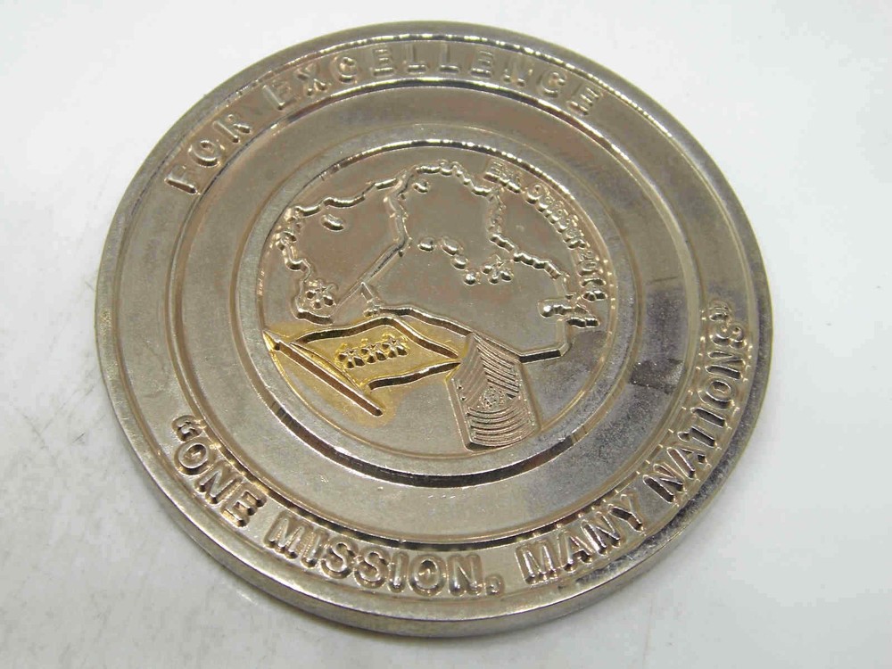ONE MISSION MANY NATIONS CHALLENGE COIN
