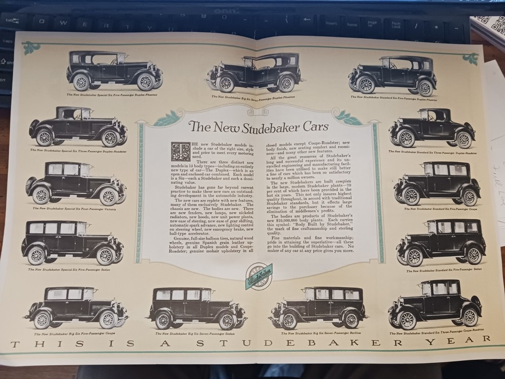 Late 20's Studebaker Mailer Original