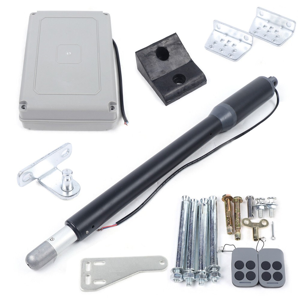 110V Automatic Gate Opener Arm Single Swing Heavy Duty 325lbs Remote Control US