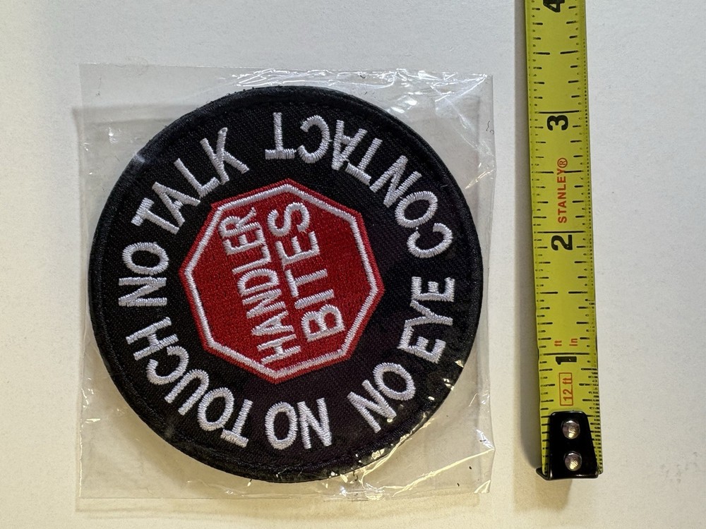 NIP No Touch No Talk Handler Bites Round Patch