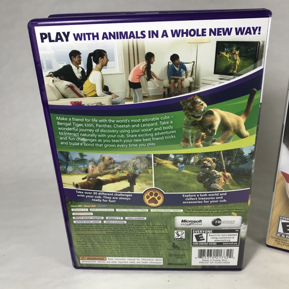 Microsoft Xbox 360 Kinect Motion Camera Sensor Bar w/ 2 Games BUNDLE Bowling