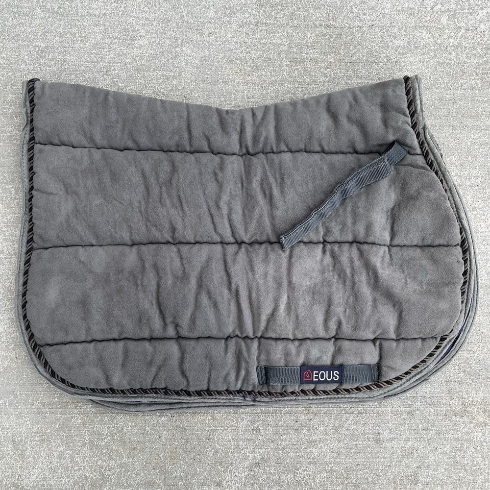 EOUS All Purpose English Horse Saddle Pad Gray