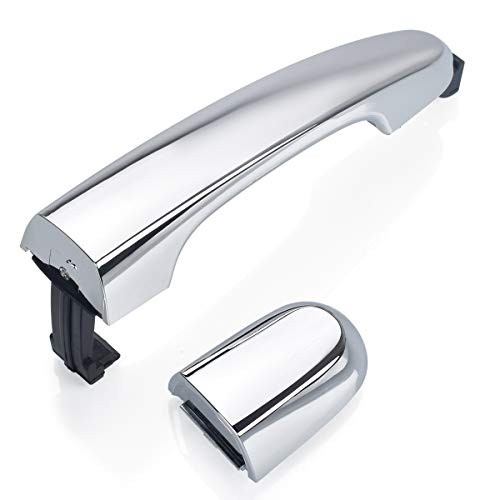 Exterior Door Handle Passenger Side Chrome Handle Replacements for Rear Right