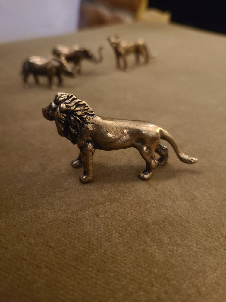 Brass Mini Animal Safari Set