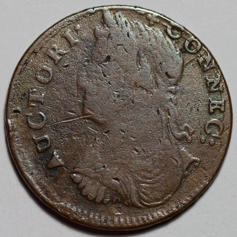 1787 Connecticut Colonial Copper, Draped Bust Left