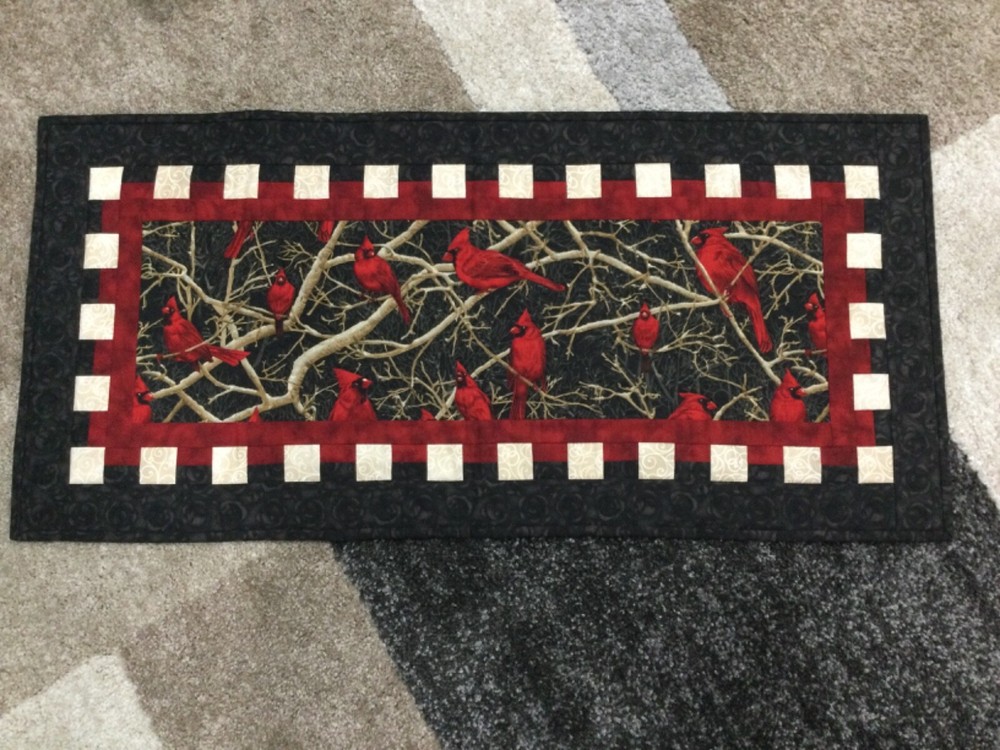 Cardinal Table Runner 37”X 17-1/2”