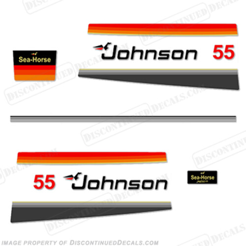 Fits Johnson 1978 55hp Decals