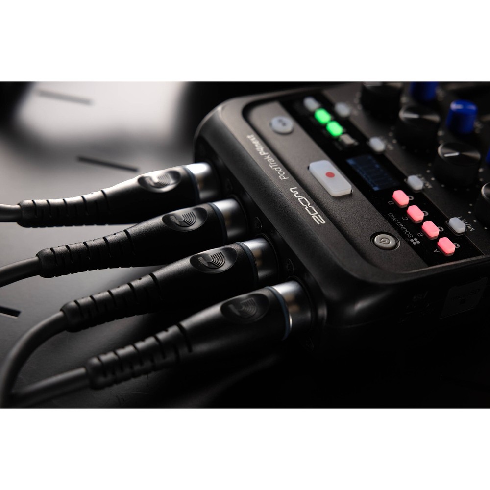 Zoom PodTrak P4next Podcast Recorder, Battery Powered, 4 Microphone Inputs, 4