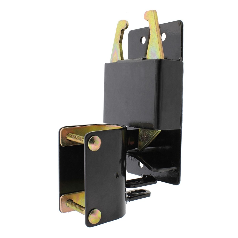 2-Way Lockable Gate Latch – Black for Farms, Stables, Pet Fences, Cages