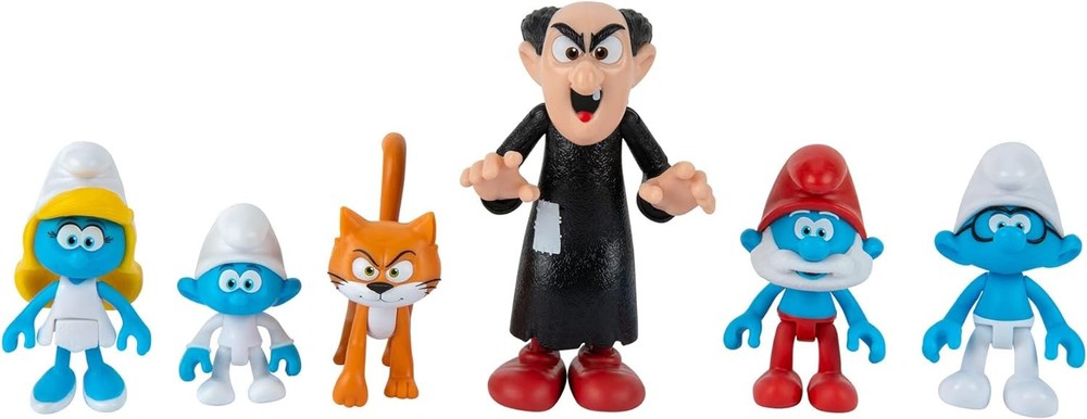 The Smurfs GARGAMEL VS 6 Figure Multipack - Features 2-Inch...