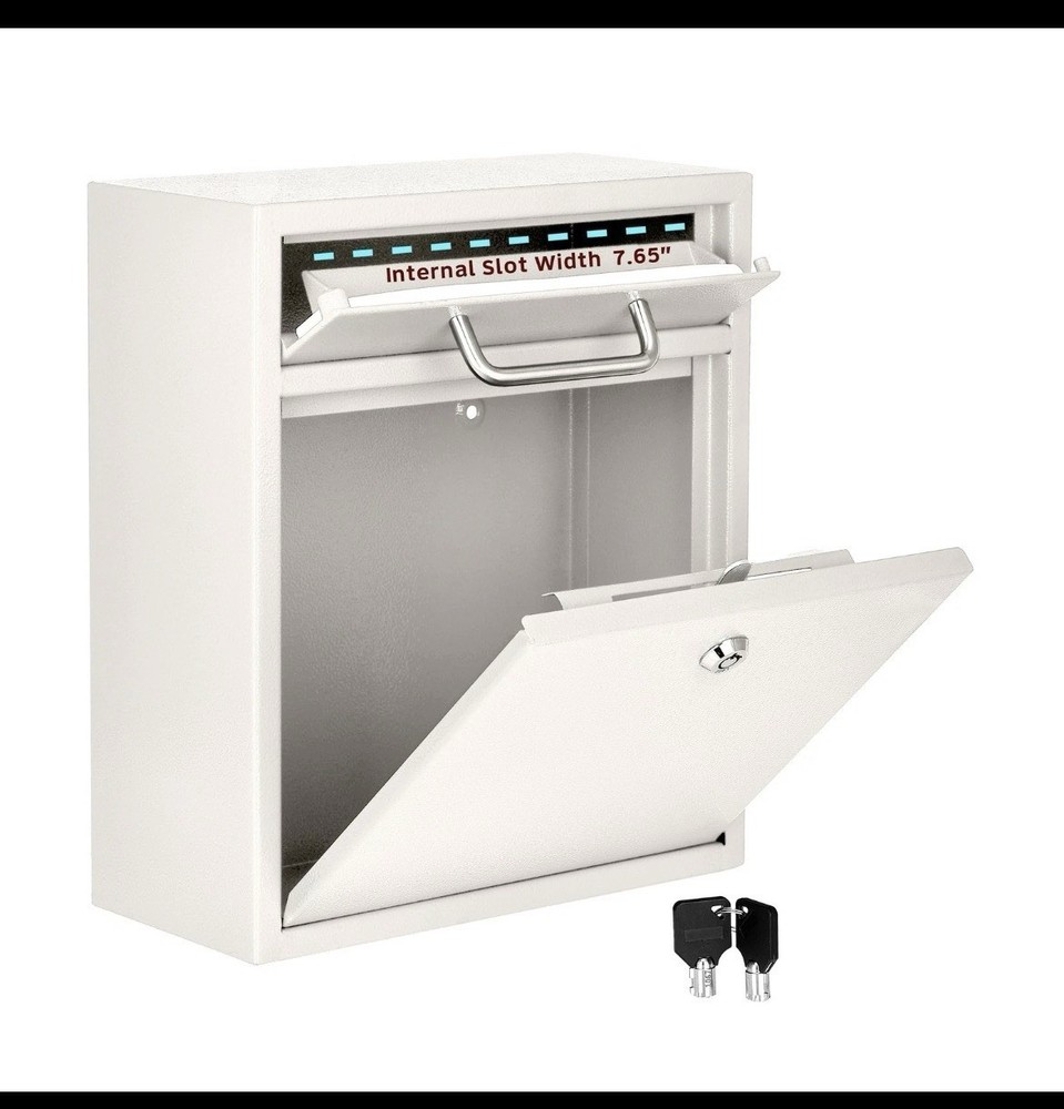 Ultimate Drop Box Wall-Mounted Mailbox Hanging Secured Postbox Durable Spacious