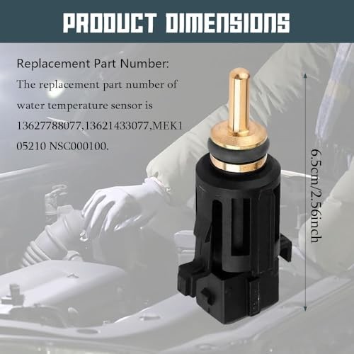 Coolant Temperature Sensor in Lower Radiator Hose, Water Temperature Sensor,
