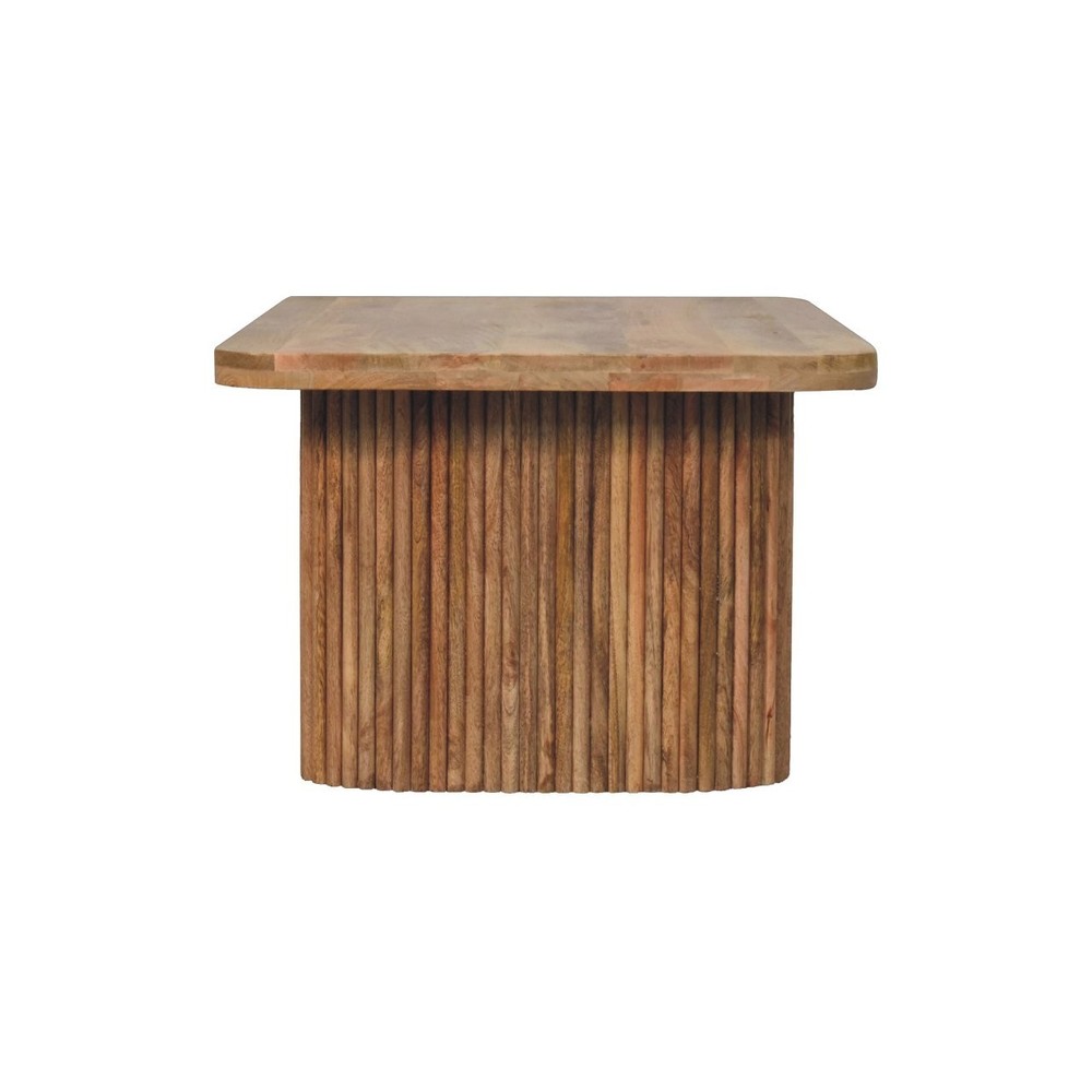 Modern Oak-ish Mango Wood Bench