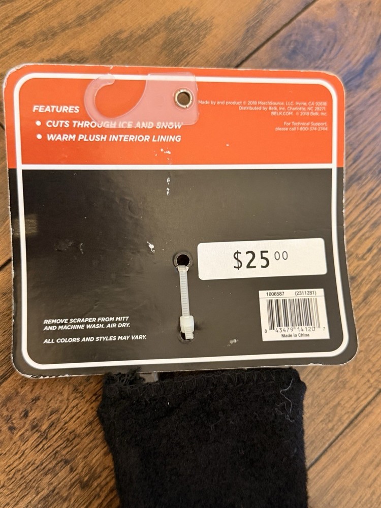 Tundra Ice Scraper fleece lined - NAVY