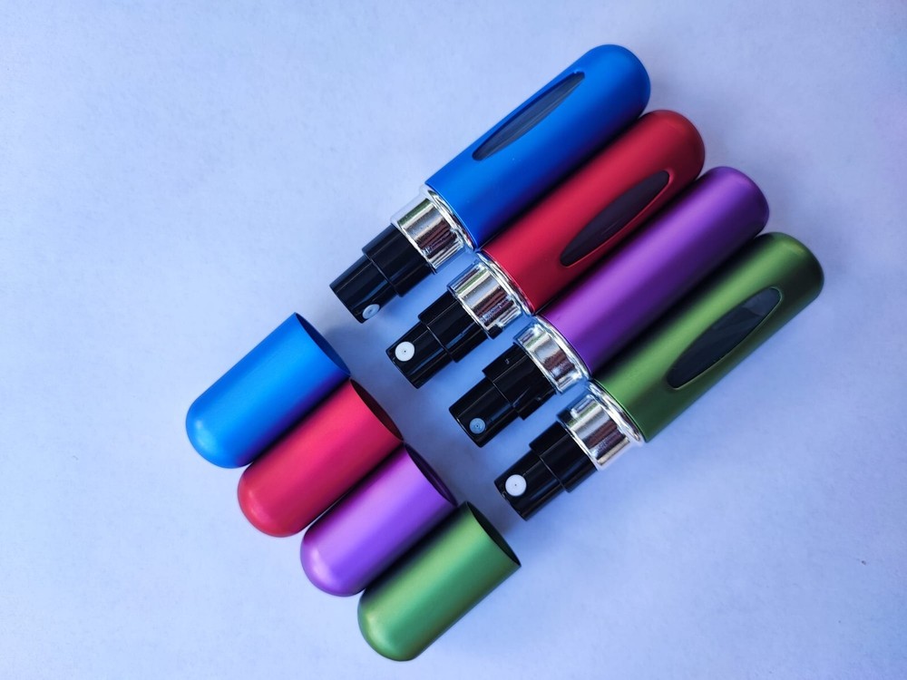 Perfume Atomizer Bottle- Portable Mini Refillable Spray Pump 5ml (4 PCs)