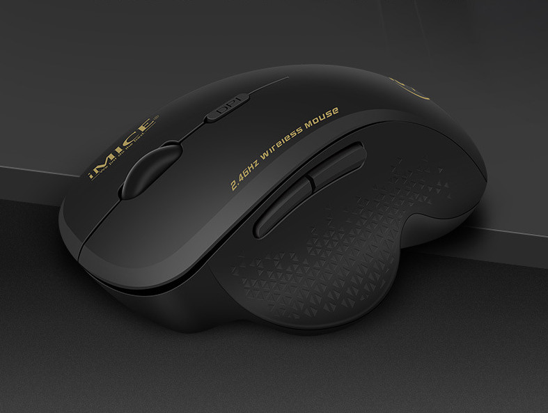 2.4GHz wireless mouse intelligent 6-button game mouse USB interface universal