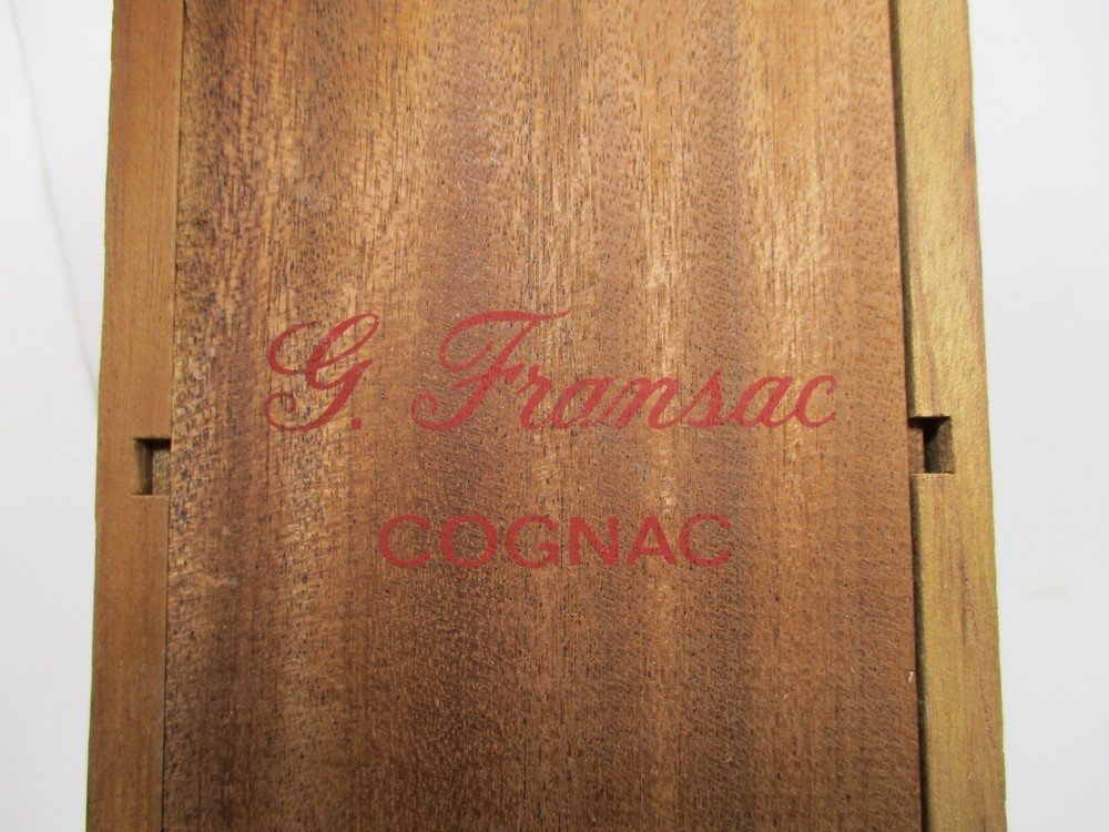 Champagne Fransac Cognac EMPTY Wood Presentation Box