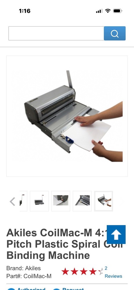 Akiles CoilMac Er 4:1 Pitch Coil Binding Machine