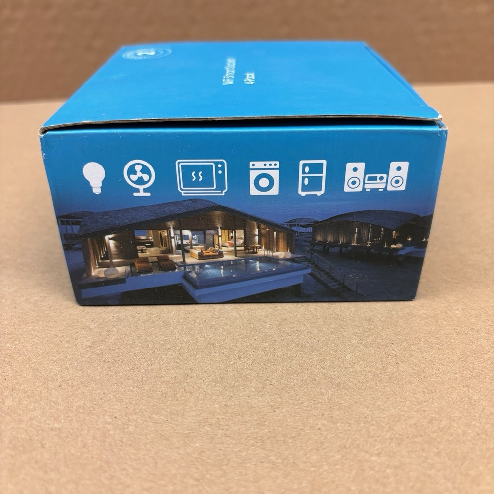 4 Pack White Wifi Smart socket Works with Amazon Alexa and Google Home