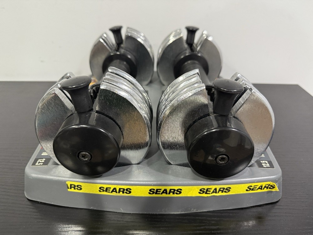 Weider Powerswitch 25 Dumbbell Set (2.5 - 12.5 lb Each) Adjustable Weights