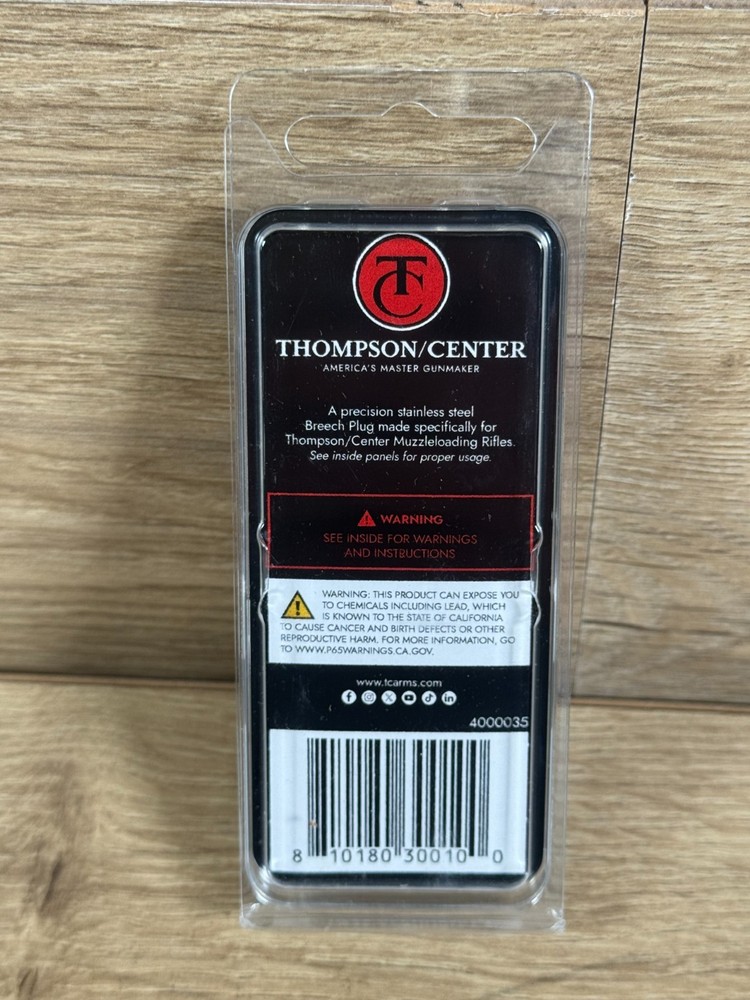 Thompson Center Speed Breech Plug for Encore PROHunter Muzzleloader, SS #0030R