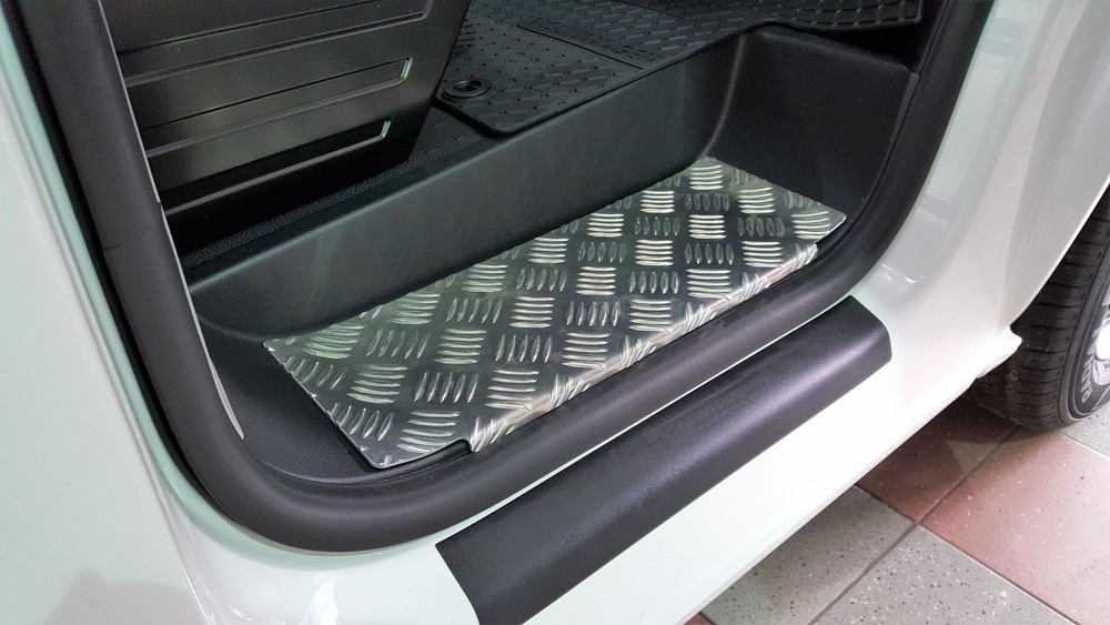 Front Interior Step Covers for Volkswagen VW Multivan 2019-2022 Silver