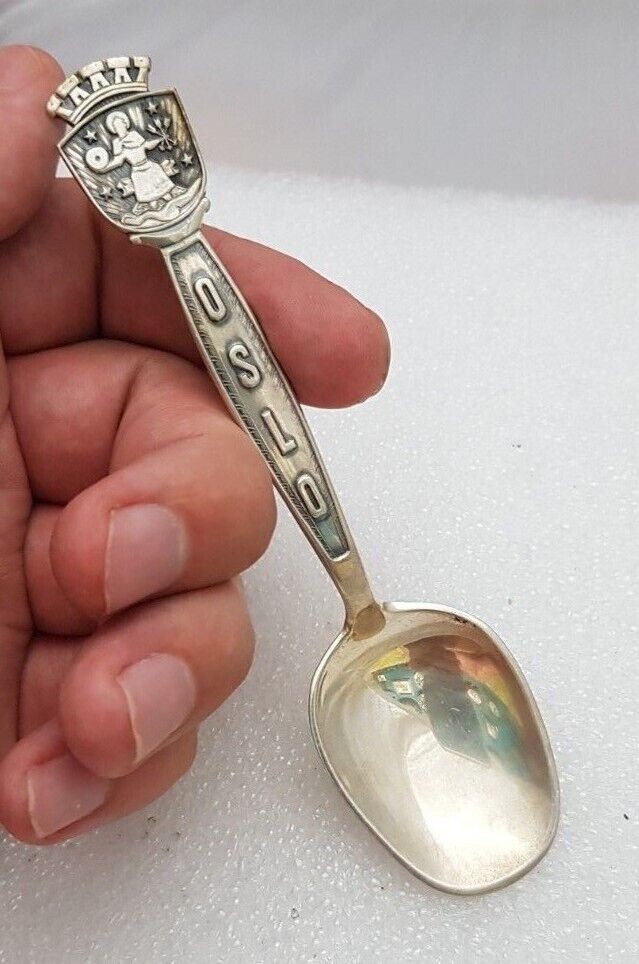 Spoon DAVID ANDERSEN D-A 830S OSLO CREST SOUVENIR SPOON