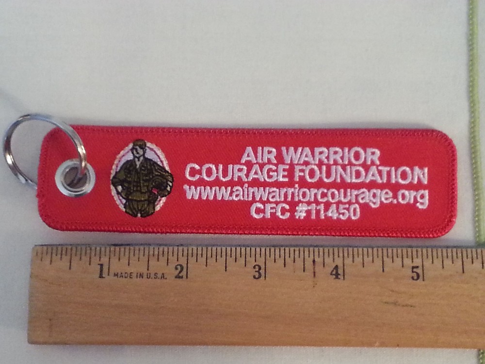 River Rats / Air Warrior Courage Foundation Flight Tag Keychain Style 2