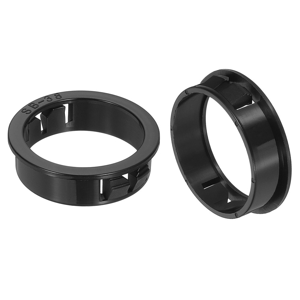 20Pcs 37.6mm Cable Snap Bushing Grommet Protector, Round Bushing Grommet, Black